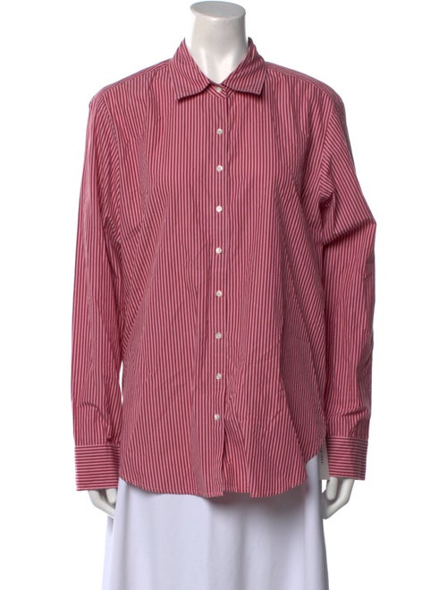 Xirena Striped Long Sleeve Button-Up Top