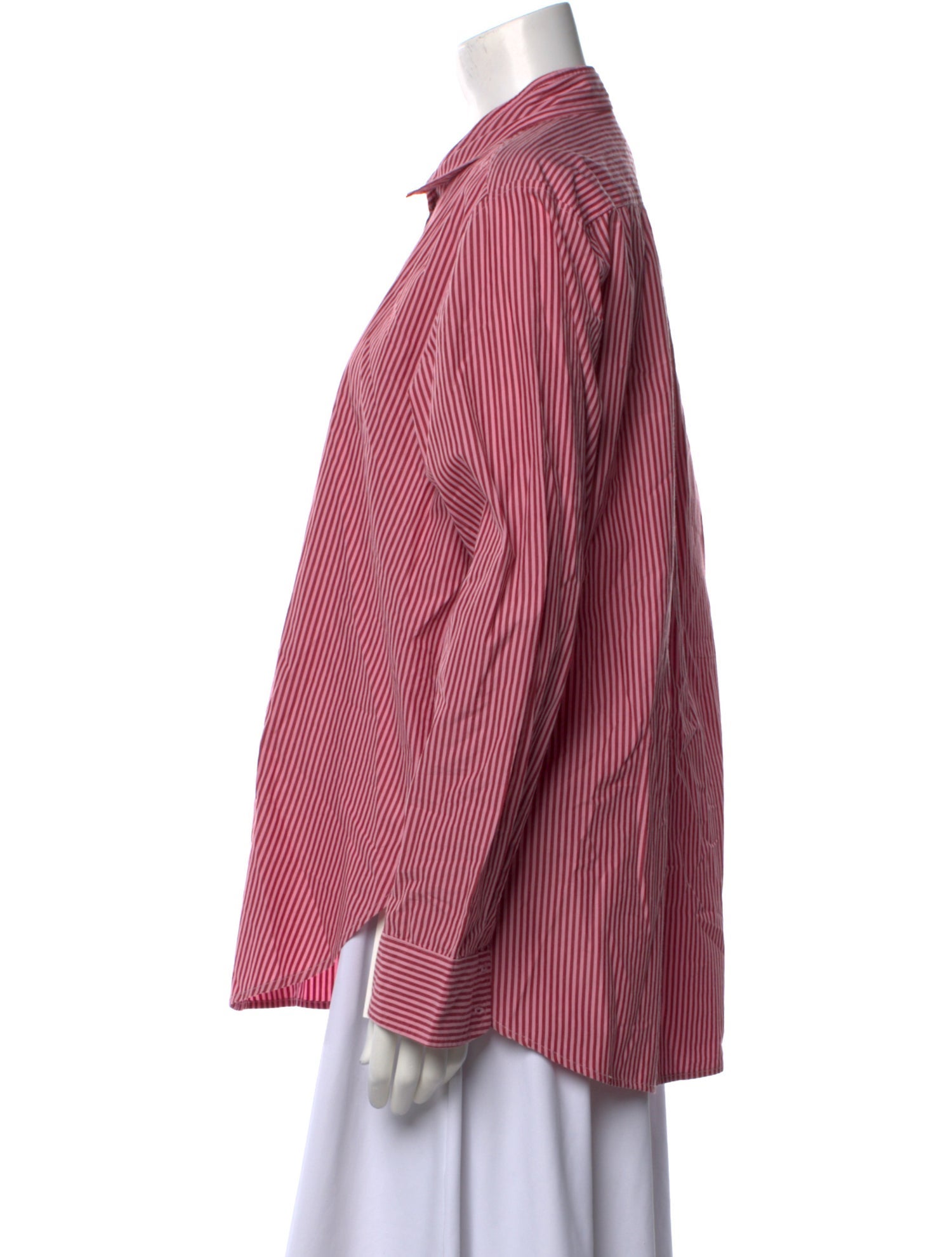 Xirena Striped Long Sleeve Button-Up Top