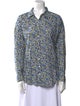 Xirena Floral Print Long Sleeve Button-Up Top