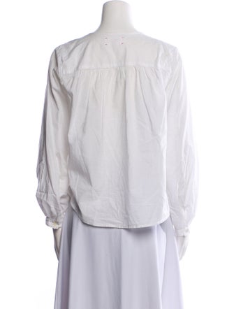 Xirena V-Neck Long Sleeve Blouse