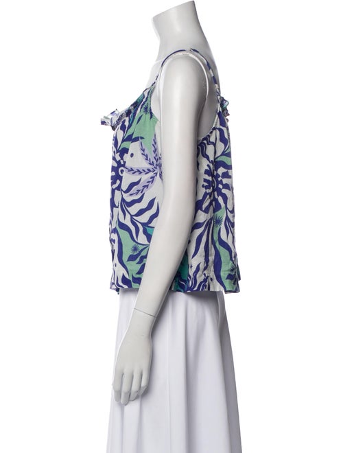 Xirena Floral Print Square Neckline Top