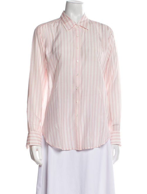 Xirena Striped Long Sleeve Button-Up Top