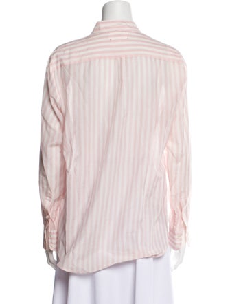 Xirena Striped Long Sleeve Button-Up Top