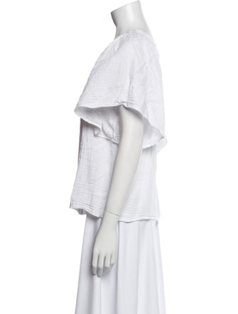 Xirena Square Neckline Short Sleeve Top