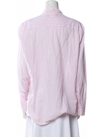 Xirena Striped Long Sleeve Button-Up Top