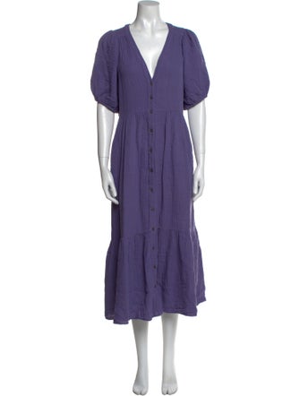 Xirena V-Neck Long Dress