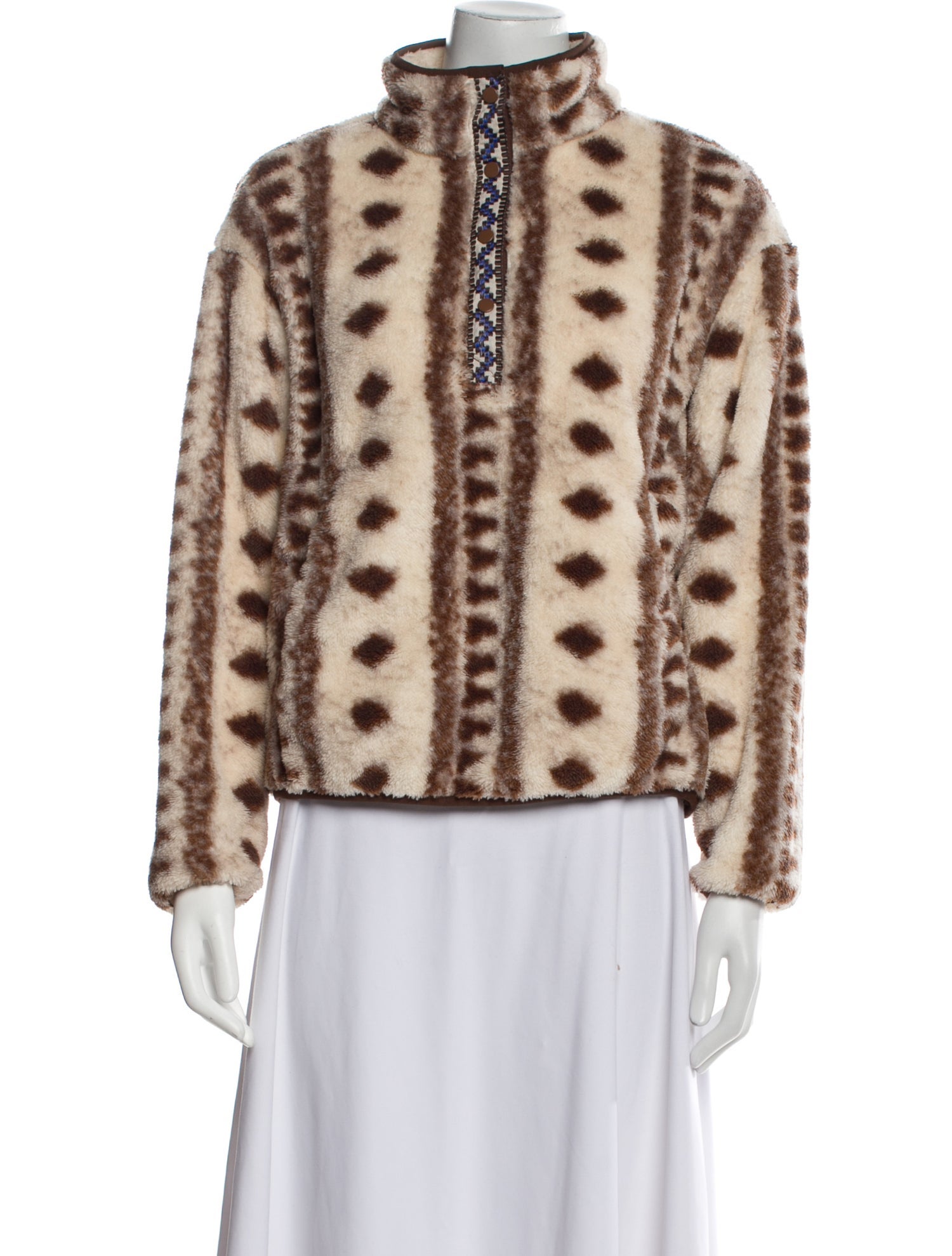 Xirena Printed Faux Fur Jacket