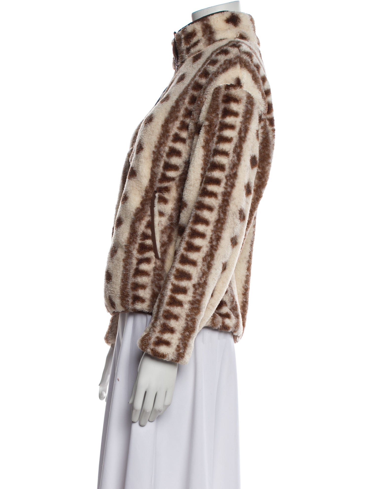 Xirena Printed Faux Fur Jacket