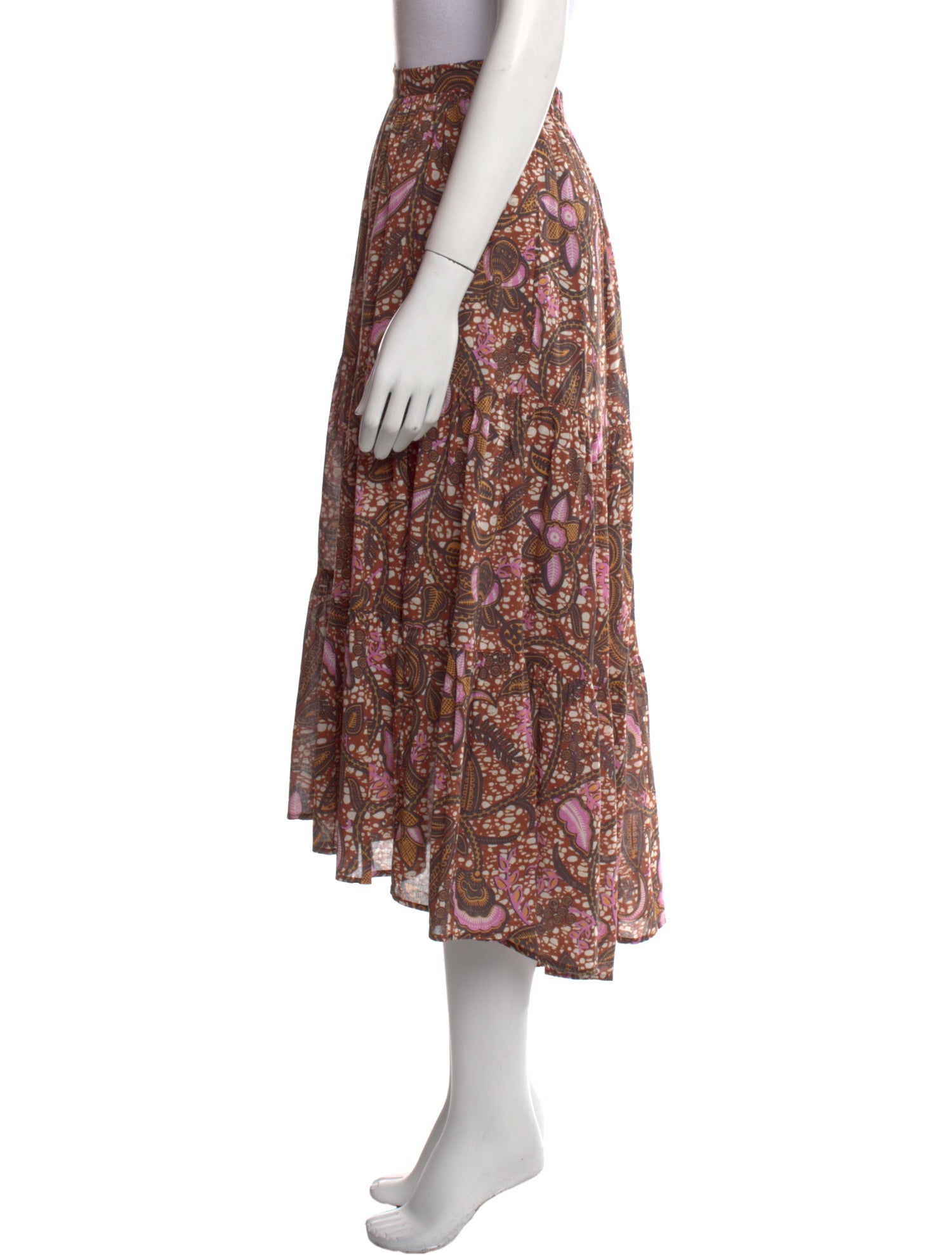 Xirena Printed Midi Length Skirt