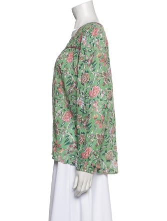 Xirena Floral Print V-Neck Blouse