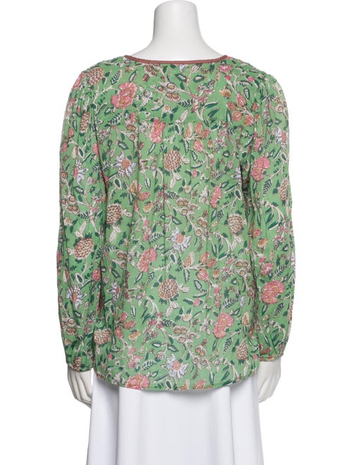 Xirena Floral Print V-Neck Blouse