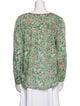 Xirena Floral Print V-Neck Blouse
