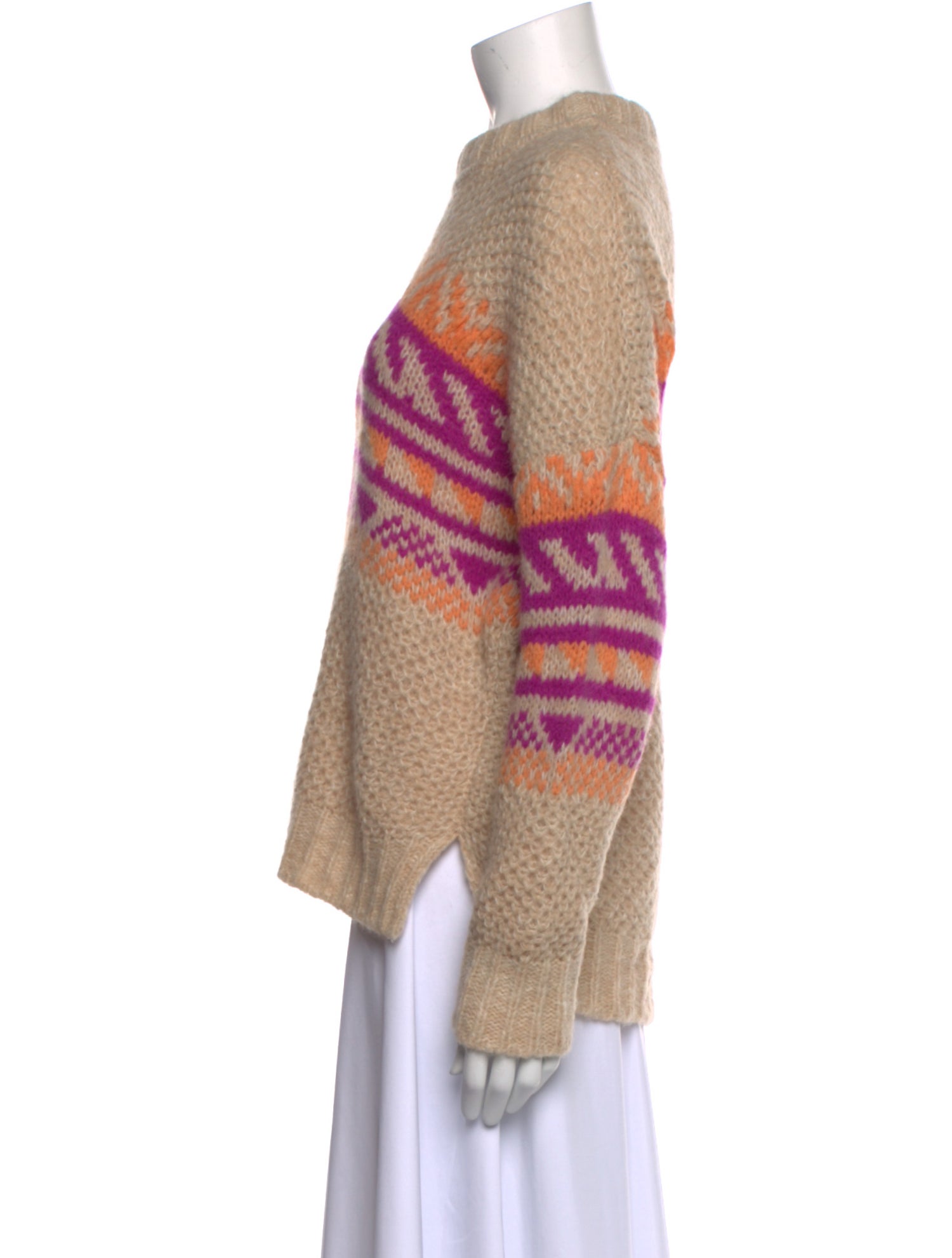 Xirena Striped Mock Neck Sweater