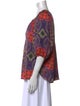 Xirena Paisley Print V-Neck Blouse