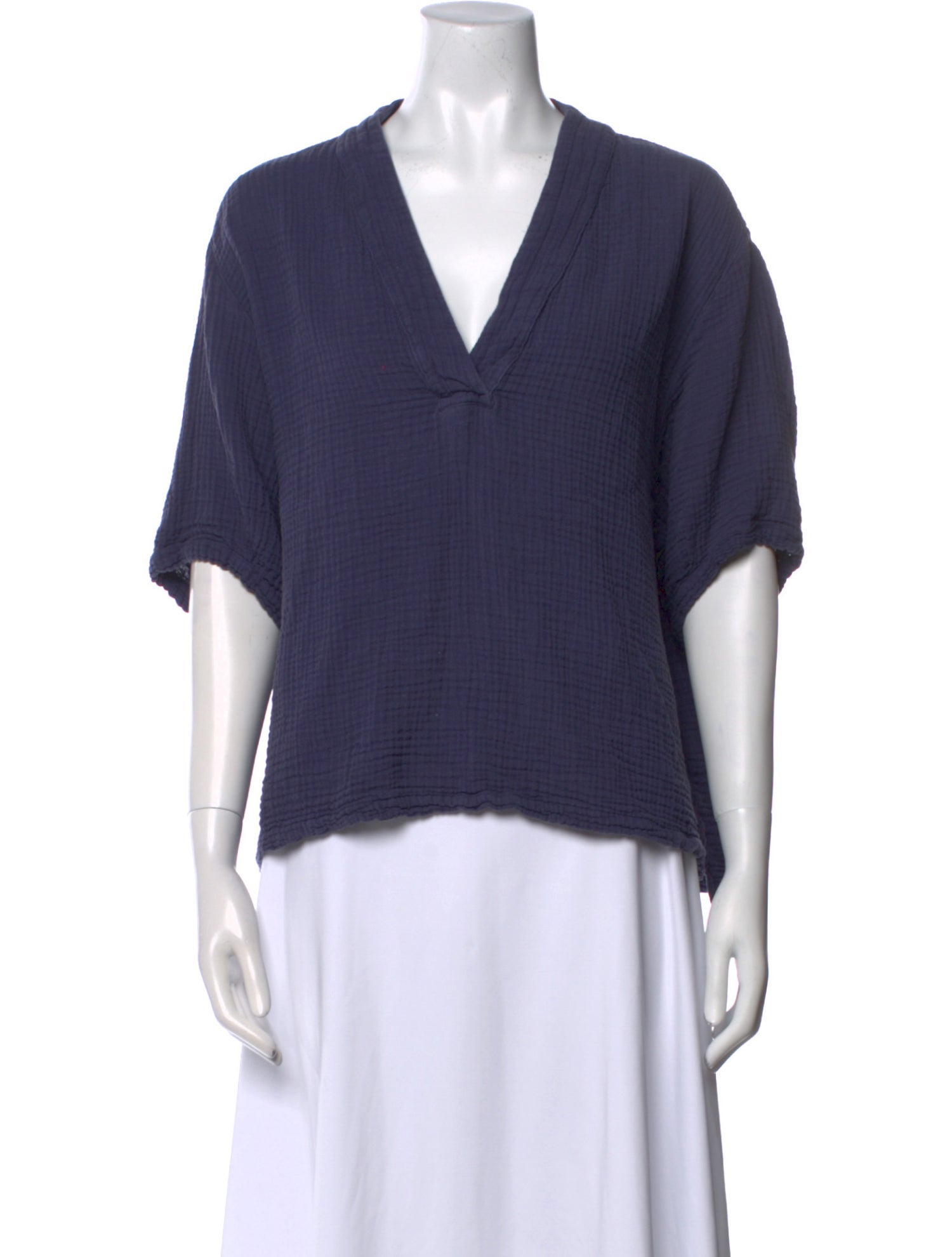 Xirena V-Neck Short Sleeve Blouse