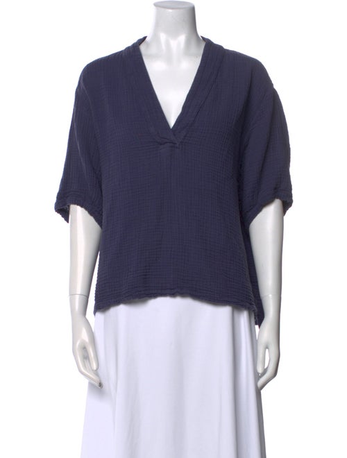 Xirena V-Neck Short Sleeve Blouse