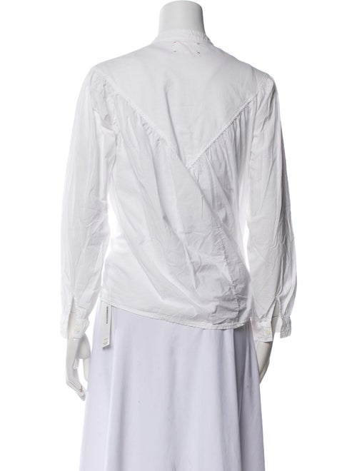 Xirena Crew Neck Long Sleeve Button-Up Top