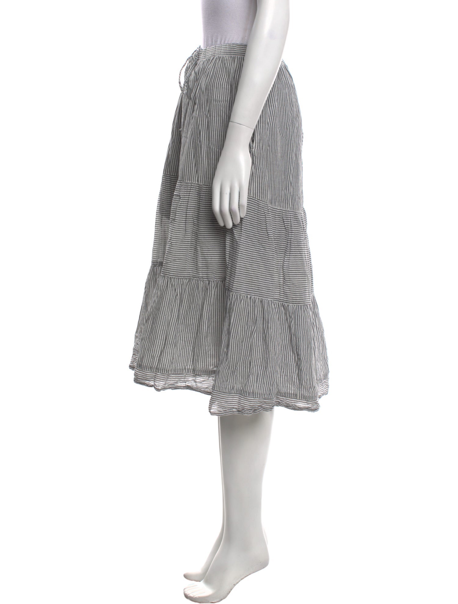 Xirena Striped Knee-Length Skirt