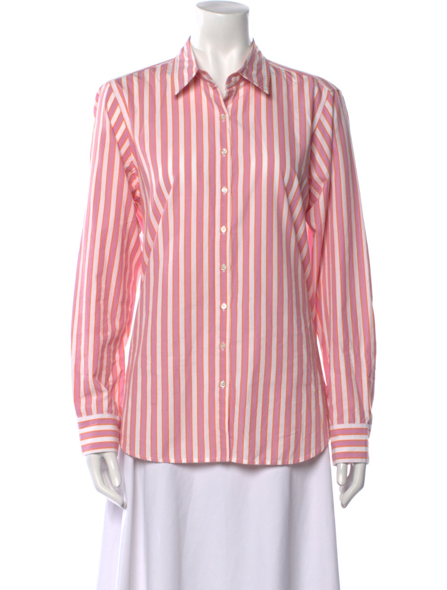 Xirena Striped Long Sleeve Button-Up Top