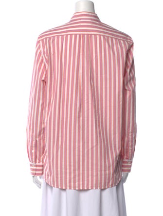 Xirena Striped Long Sleeve Button-Up Top