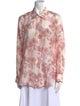 Xirena Floral Print Long Sleeve Button-Up Top