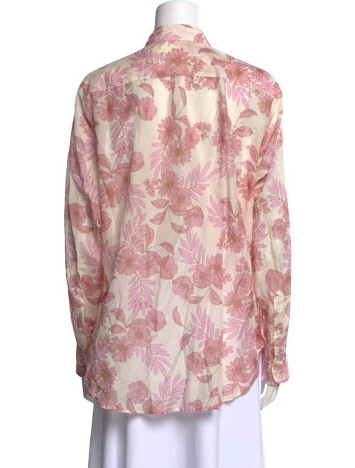 Xirena Floral Print Long Sleeve Button-Up Top