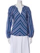 Xirena Striped V-Neck Blouse