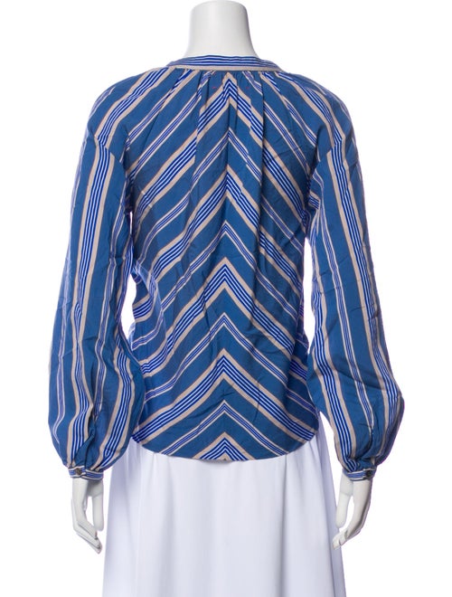 Xirena Striped V-Neck Blouse
