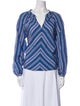 Xirena Striped V-Neck Blouse