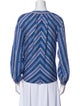 Xirena Striped V-Neck Blouse