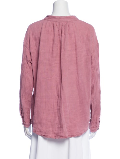 Xirena Mock Neck Long Sleeve Blouse