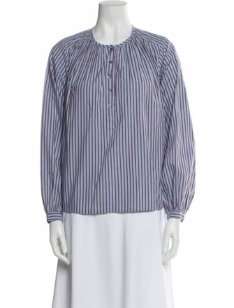 Xirena Striped Crew Neck Blouse