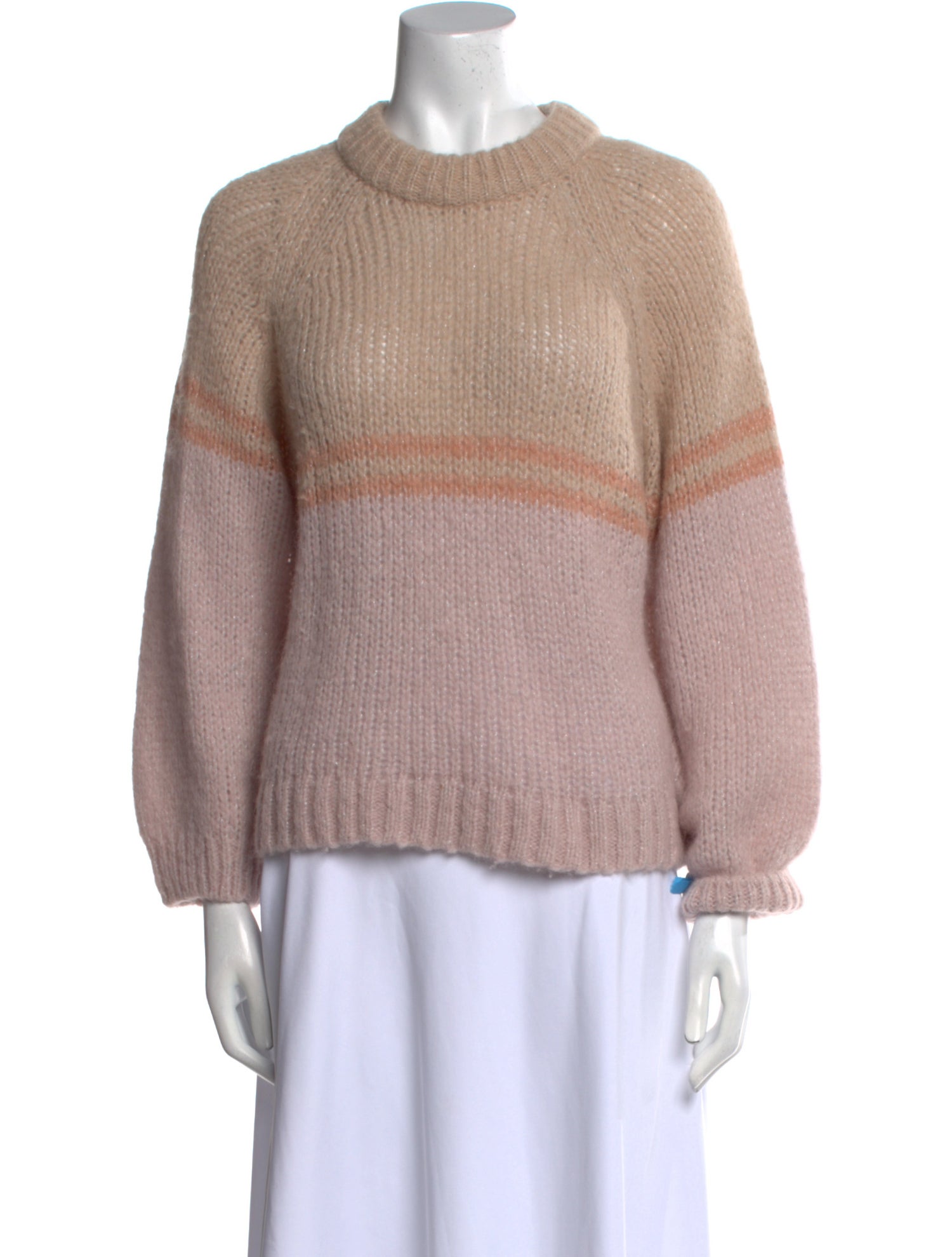 Xirena Alpaca Colorblock Pattern Sweater