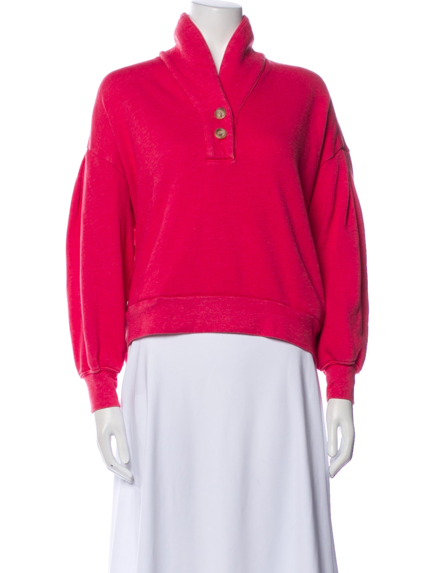 Xirena Mock Neck Long Sleeve Sweatshirt