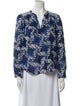 Xirena Floral Print V-Neck Blouse