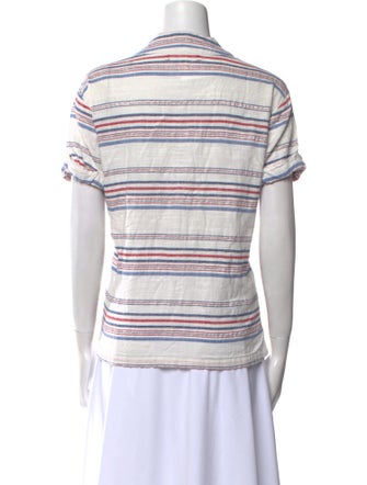 Xirena Striped V-Neck Top