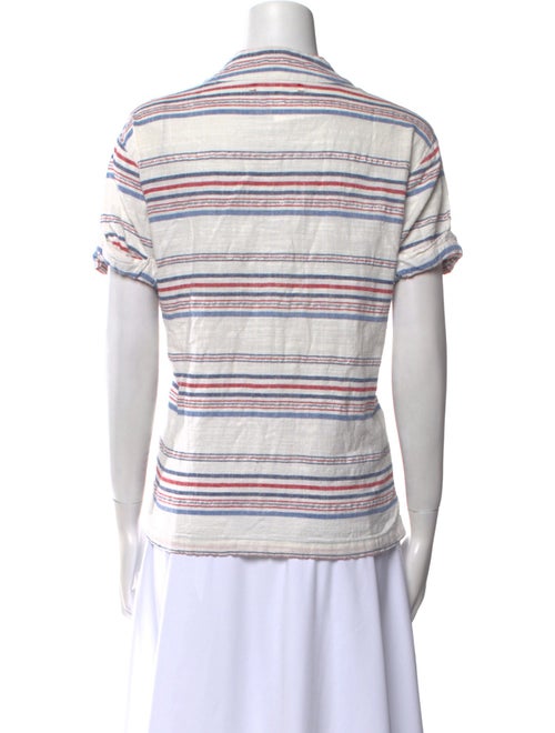 Xirena Striped V-Neck Top