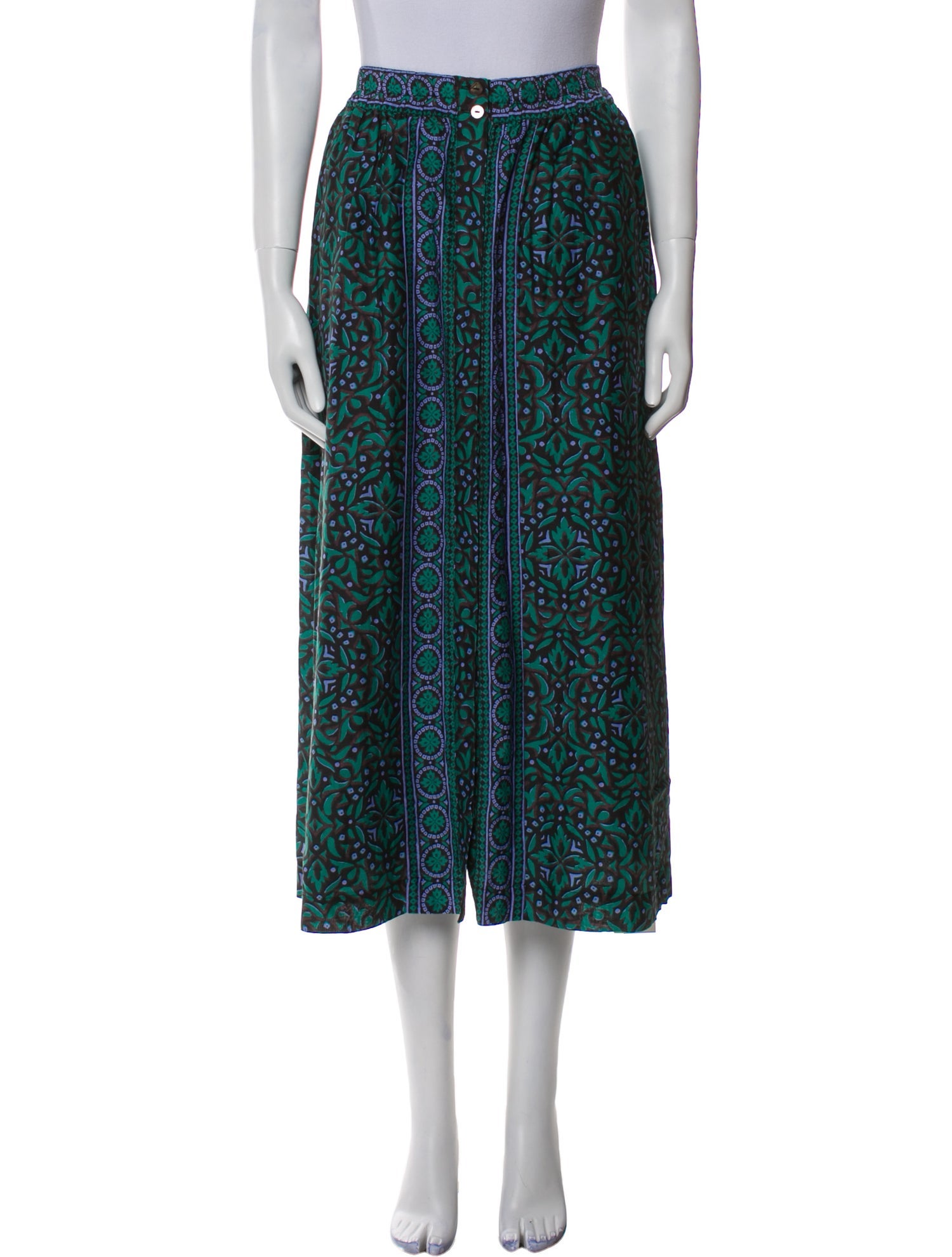 Xirena Printed Midi Length Skirt w/ Tags