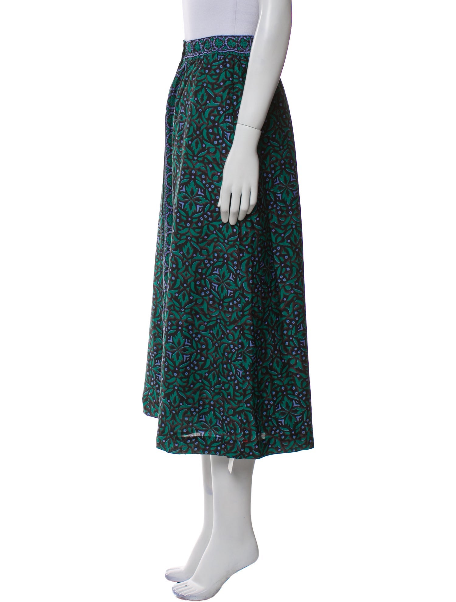 Xirena Printed Midi Length Skirt w/ Tags