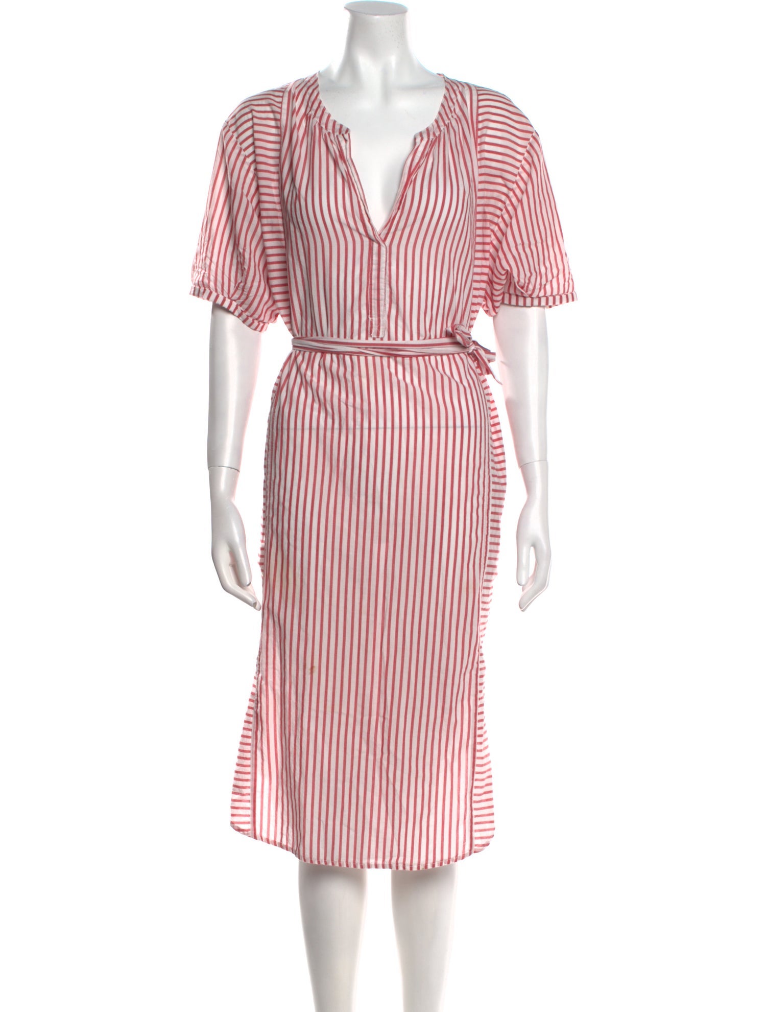 Xirena Striped Midi Length Dress
