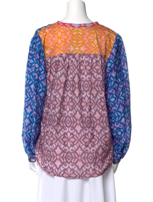 Xirena Printed Crew Neck Blouse