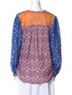 Xirena Printed Crew Neck Blouse