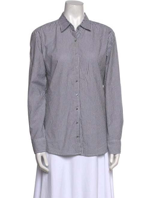 Xirena Striped Long Sleeve Button-Up Top