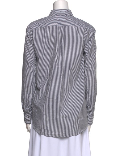 Xirena Striped Long Sleeve Button-Up Top