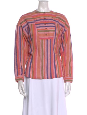 Xirena Striped Crew Neck Blouse