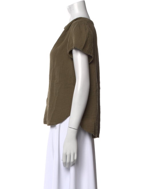 Xirena V-Neck Short Sleeve Blouse