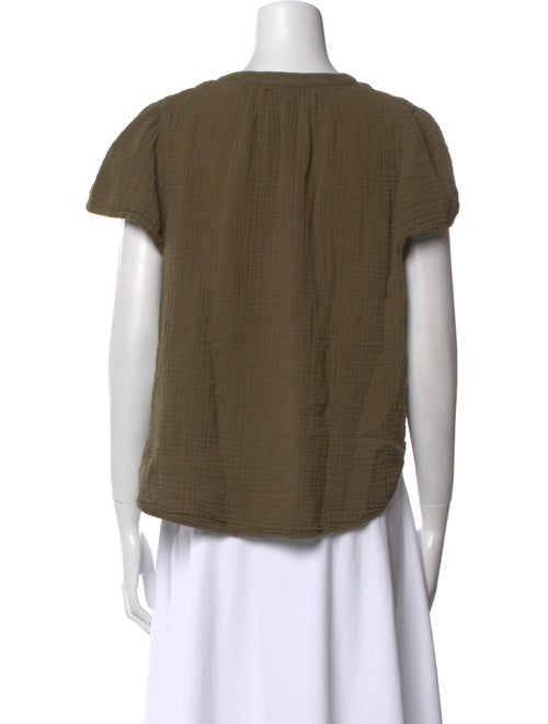 Xirena V-Neck Short Sleeve Blouse