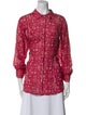Xirena Floral Print Long Sleeve Button-Up Top