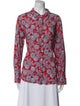 Xirena Floral Print Long Sleeve Button-Up Top