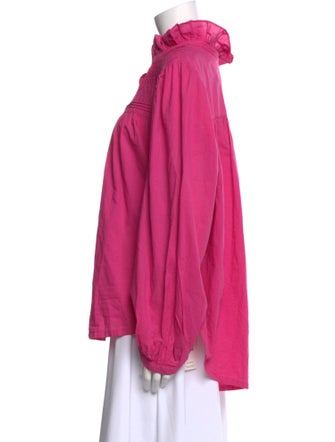 Xirena Mock Neck Long Sleeve Blouse